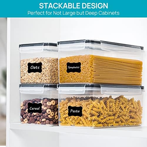 Vtopmart Pasta Storage Containers, 8 Pack, 3.2L Airtight Canisters - Image 5