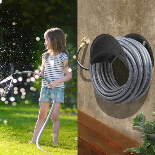 GARTOL Garden Hose Holder Heavy Duty Wall Mount, High Carbon Steel Hose Hanger for Outside Yard, Rust Proof - Image 4