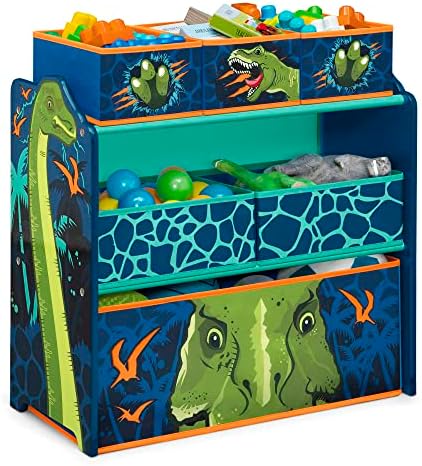 Delta Children Dinosaur Design & Store 6 Bin Toy Storage Organizer - Greenguard Gold Certified by DeltaChildren