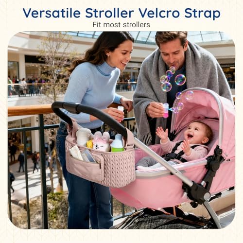 mommore Universal Stroller Organizer with Insulated Cup Holders - Image 2