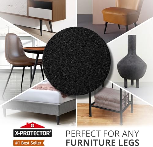X-Protector Felt Furniture Pads - 24 Pcs 2" - Round Felt Pads - Image 2
