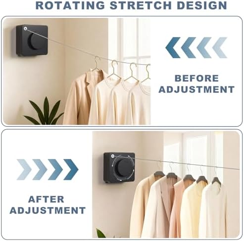 Retractable Clothesline Indoor Non-Sagging Laundry Line - Image 4