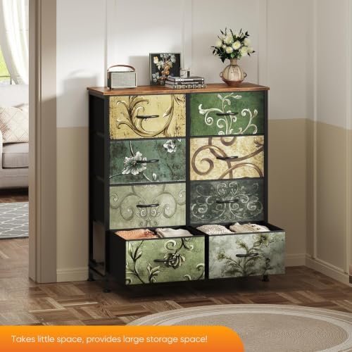 Sweetcrispy 8 Drawer Fabric Dresser, Tall Storage Tower for Bedroom - Image 2