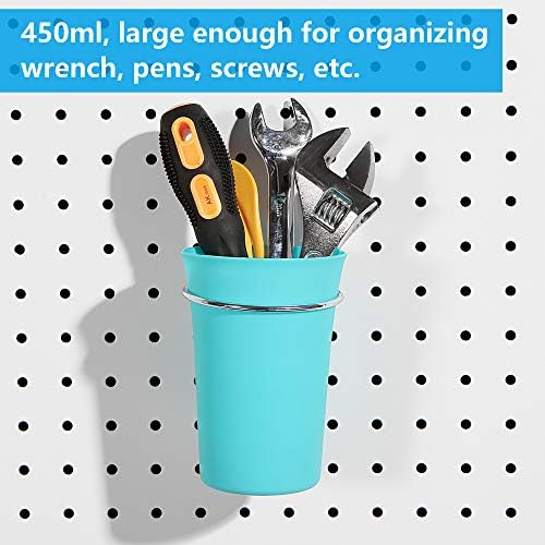 FRIMOONY Pegboard Hooks, with Bins, Peg Locks, for Organizing Various Tools, 204 PCS, 80 of Which are Locks - Image 6