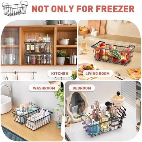 Goovilla Freezer Organizer Bins for 5-7 Cu.FT Chest Freezer, 4 Pack Black - Image 7