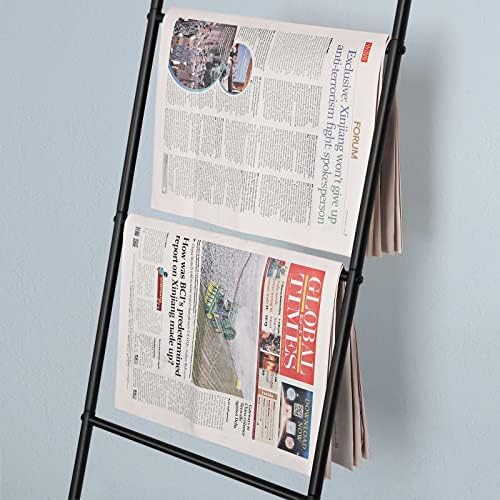 Blanket Ladder Black Towel Ladder for Bathroom Metal Blanket Rack for Living Room - Image 4