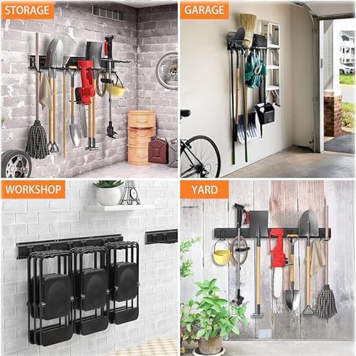 Garage Wall Organizer-Garden Tool Rack Wall Mount - Image 7