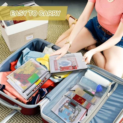 Board Game Storage, Board Game Organizer with 12pcs Zipper Bags and Writable Stickers, Board Organizers Storage with Lid for Office Supplies, Puzzles, Video Game, Craft Product - Image 6