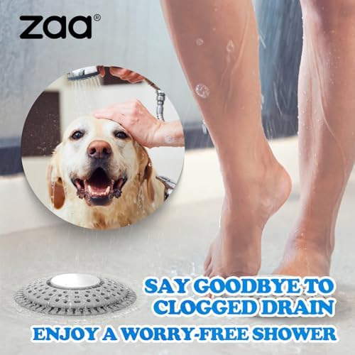 Zaa Shower Drain Hair Catcher Silicone Flat Floor Strainer Protector - Image 7