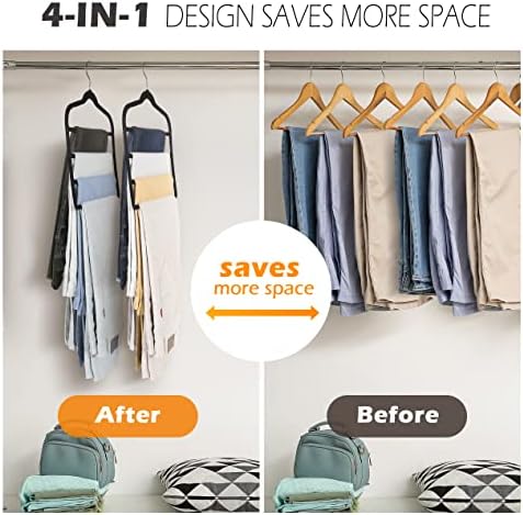 Velvet Pant Clothes Hanger Space Saving Non Slip Hanger Jean Slack Hangers - Image 2