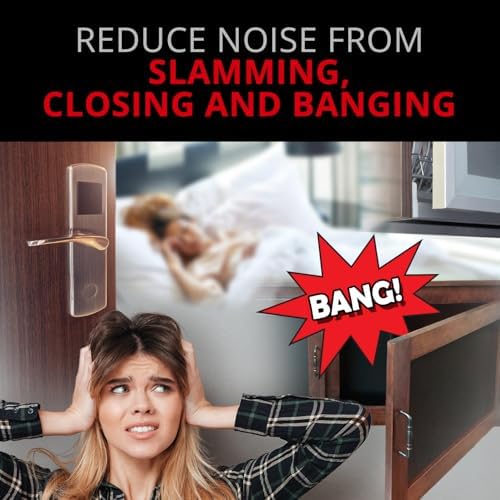 X-Protector Cabinet Door Bumpers 200 PCS – 1/2" Silicone Clear Bumpers – Ideal Cabinet Bumpers – Self-Adhesive Thick Door Silencer – Bumper Pads to Protect Glass & Other Surfaces! - Image 6