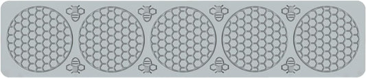 Bee Silicone Mold Honeycomb,Embossing Lace Fondant Mold and Bee Lace Fondant Molds for Cake Decorating