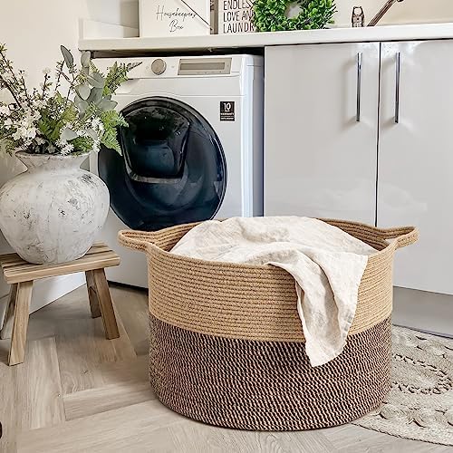 Goodpick Large Wicker Basket for Blankets, Baby Toy Storage Basket, 85L - Image 3