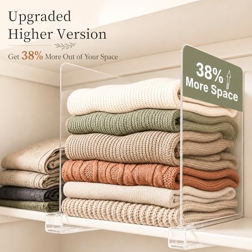 SortNStore Shelf Dividers Purse Organizer for Closet: 11" Tall (Extra Tall) - Image 2