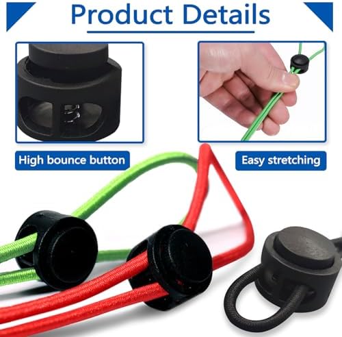 Huakaile 50 Pieces 5 Colors Sock Clips for Laundry Washing Machine and Dryer Washer, Elastic Laundry Loop Holder Stocking Tie Paired Socks Organizer - Image 3