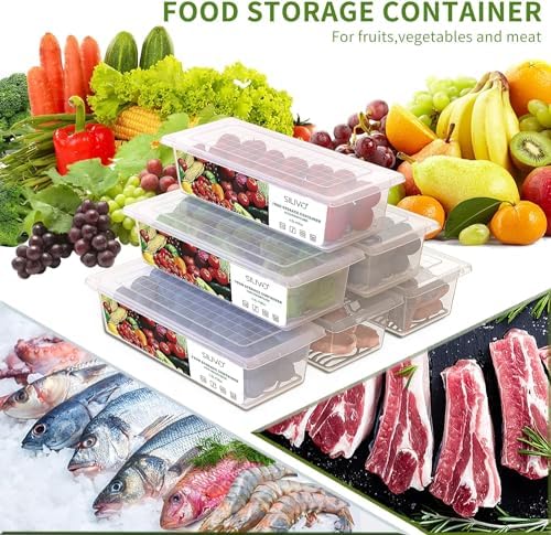 3 Pack 1.5L Fruit Storage Containers for Fridge with Removable Drain Tray - Image 2