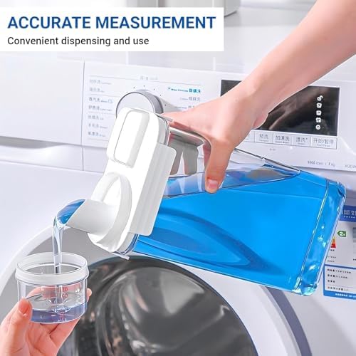 Laundry Detergent Dispenser - 61oz Refluxable Plastic Liquid Laundry Detergent Container for Laundry Room Organization - Image 6