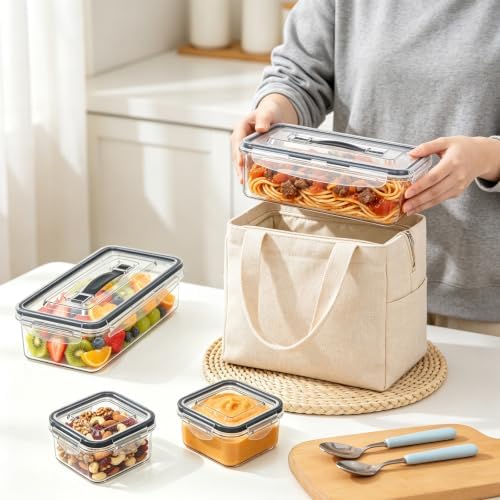 BOICHU 10Pack Fruit Storage Containers for Fridge with Colander and Lids - Image 7