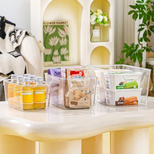 Freebat 12 Pack Pantry Organization and Storage,Clear Plastic Storage Bins - Image 7