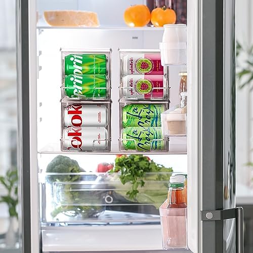 ClearSpace Soda Can Organizer Dispenser for Refrigerator, 12 Can, 2 Pack - Image 2
