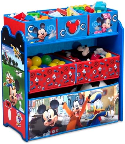 Delta Children Disney Mickey Mouse 6 Bin Design and Store Toy Organizer by DeltaChildren