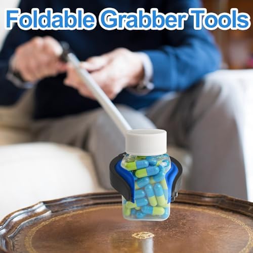 4 Pack 32 Inch Commercial Trash Grabber for Elderly Assist, Heavy Duty Lightweight Reacher with Ergonomic Handle & Non-Slip Grip, Multi-Use Outdoor Home Garden Cleanup Mobility Aid Tool - Image 5