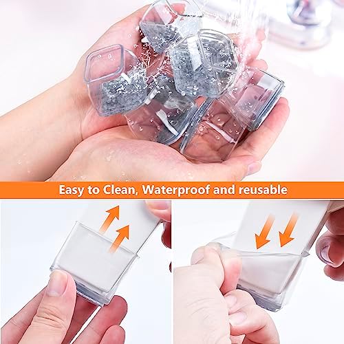BAIPOK 36Pcs Square Chair Leg Floor Protectors for Hardwood Floors - Image 7