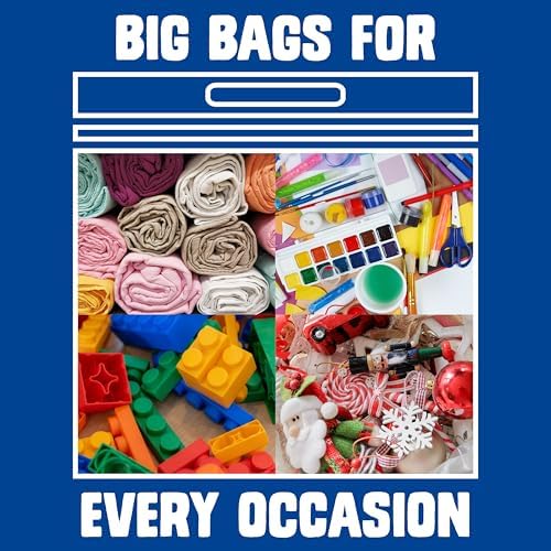 Ziploc Big Bags XXXL, Reusable Large-Capacity Plastic Storage Bags, 6 count, 20 Gallons (Pack of 12) - Image 3