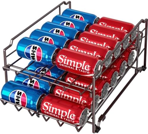 Simple Houseware Dual Row Front Loading Stackable Can Dispenser, Bronze by SimpleHouseware
