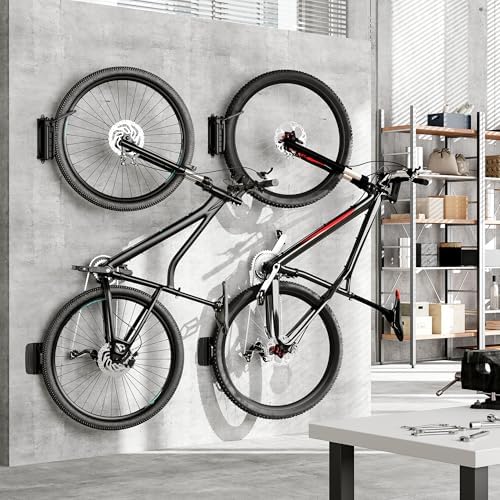 monTEK Swivel Bike Wall Mount, Vertical Bike Rack for Garage, 1 Pack, Gray - Image 6