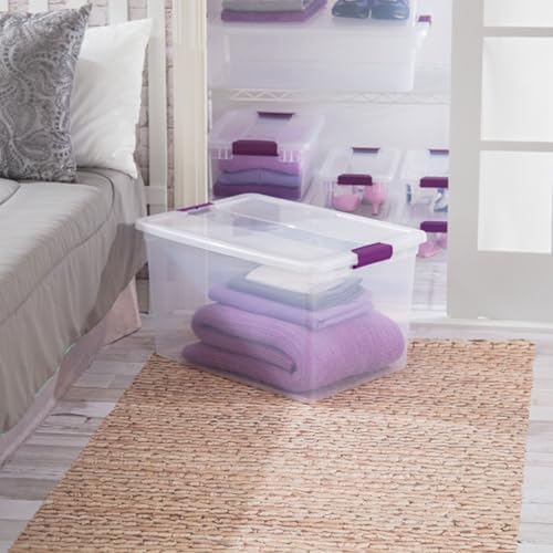 Sterilite ClearView Latch Boxes, Storage Bins with Lids, 66 Quart, 12-Pack - Image 4
