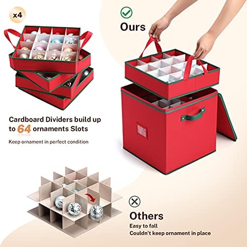 MaidMAX Ornament Storage Box, Ornament Storage, Christmas Ornament Storage - Image 2