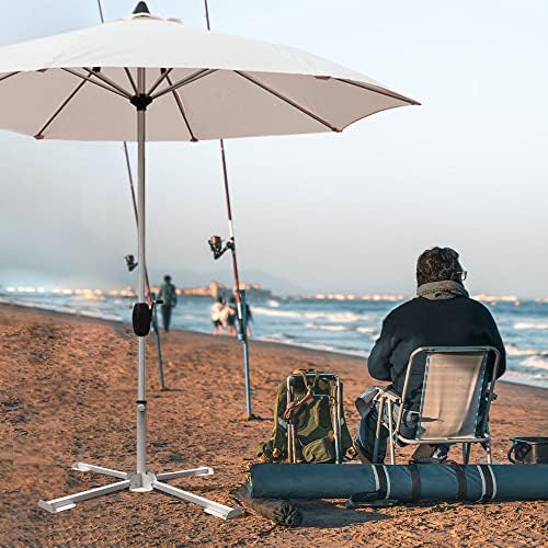 Foldable Portable Beach Umbrella Stand-Portable Patio Umbrella Base Holder,Outdoor Sunshade Anchor Size PLUS Thickened,Rust Free Tempered Iron Umbrella Stand for Courtyard,Swimming Pool,Beach,Grass - Image 4