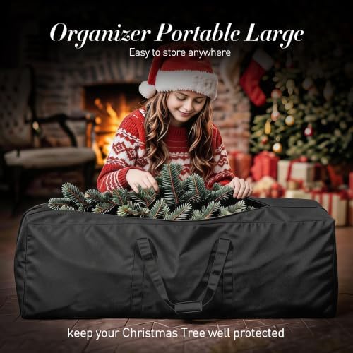 47" Sports Duffel Bag Extra Large Zippered Travel Luggage Moving Bag - Image 2
