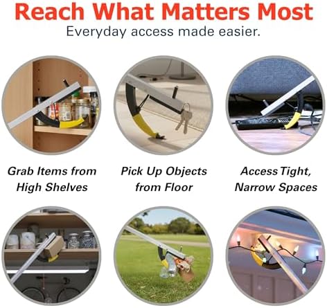 Sammons Preston Reacher Grabber Tool for Seniors, 26", 2-Pack, Silver - Image 6