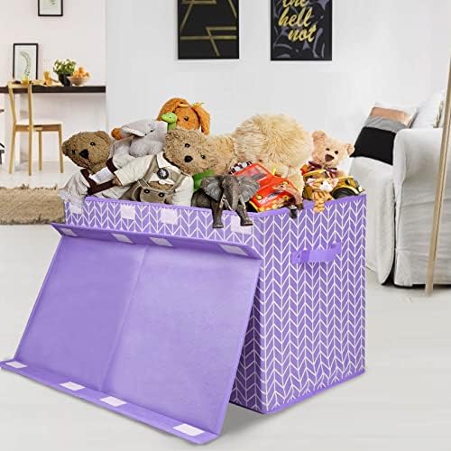 Large Toy Storage Box Chest for Kids, Sturdy Toy Box Bin Baskets with Lid - Image 2