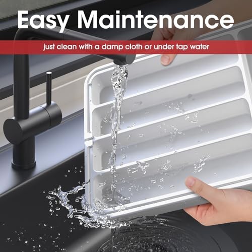Aujen Silverware Drawer Organizer, Adjustable Utensil Cutlery Tray - Image 6