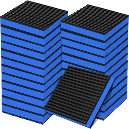 24 Pack Anti Vibration Pads for Washing Machine 4"x4"x7/8", Sound Isolation Vibrating Pad Ribbed Rubber Damping Mat EVA Center for Air Compressors, Conditioner, Treadmill, HVAC Washer Dryer by phepetroll