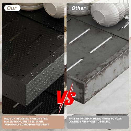 2Pack Pull Out Cabinet Organizer, Expandable 12.6“-20.47”, Black - Image 5
