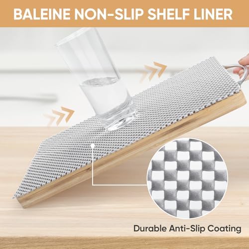 BALEINE Non-Adhesive Drawer Shelf Liners for Kitchen Cabinets, 17.5'' x 10' - Image 3