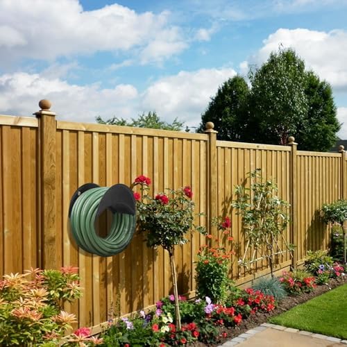 GARTOL Garden Hose Holder Heavy Duty Wall Mount, High Carbon Steel Hose Hanger for Outside Yard, Rust Proof - Image 3