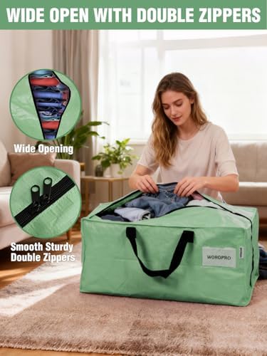 WORKPRO 1 Pack Extra Large Moving Bags with Backpack Straps & Handles - Image 6