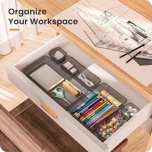 A-LuGei 【Military Grade】 Drawer Organizer for Vanity Bathroom Makeup Desk - Image 3