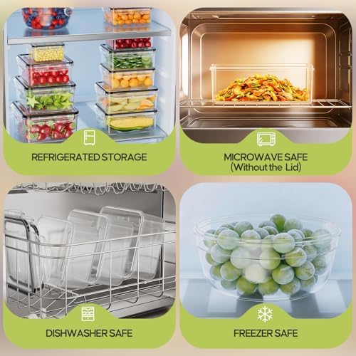 62 PCS Large Food Storage Containers with Lids (31 Lids & 31 Containers) - Image 6