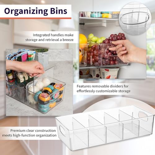 ClearSpace Pantry Storage Bins with Removable Dividers, XL, 2 Pack - Image 3