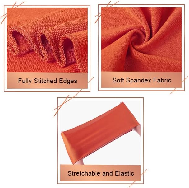 VDS Pack of 10 PCS | Champagne | Spandex Chair Sashes Bows Without Buckle | Stretch Elastic Banquet Universal Folding Chair Band Tie with for Wedding Party Conference Celebration Event Decoration