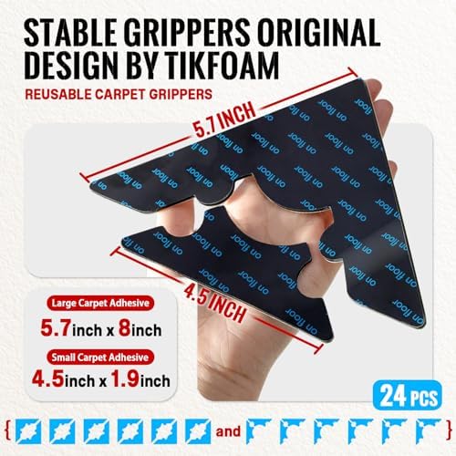 Reusable Rug Tape Non Slip Gripper,Hardwood Floors No Damage,Rug Corner - Image 2