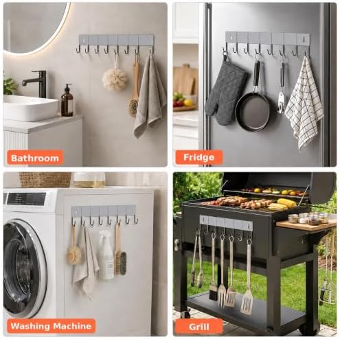 SMRCAD Magnetic Spice Rack 4 Pack with Hook – Heavy-Duty - Image 4