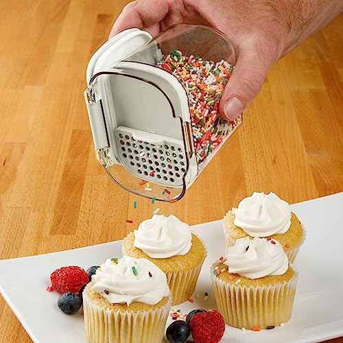Progressive ProKeeper Baker's Airtight Kitchen Storage Canister Container Set for Flour, Sugar & More, Keeps Ingredients Fresh, with Accessories (White, 6- Piece) - Image 4