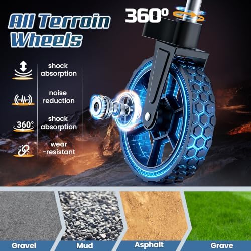 Wagons Carts Foldable,Collapsible Wagon with Wheels,450LBS Heavy Duty Beach Wagon Cart - Image 5